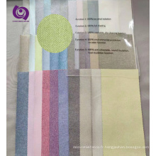 CC9004 Polyester et ombrage complet variété de couleurs tissu de tissu de liaison de liaison
